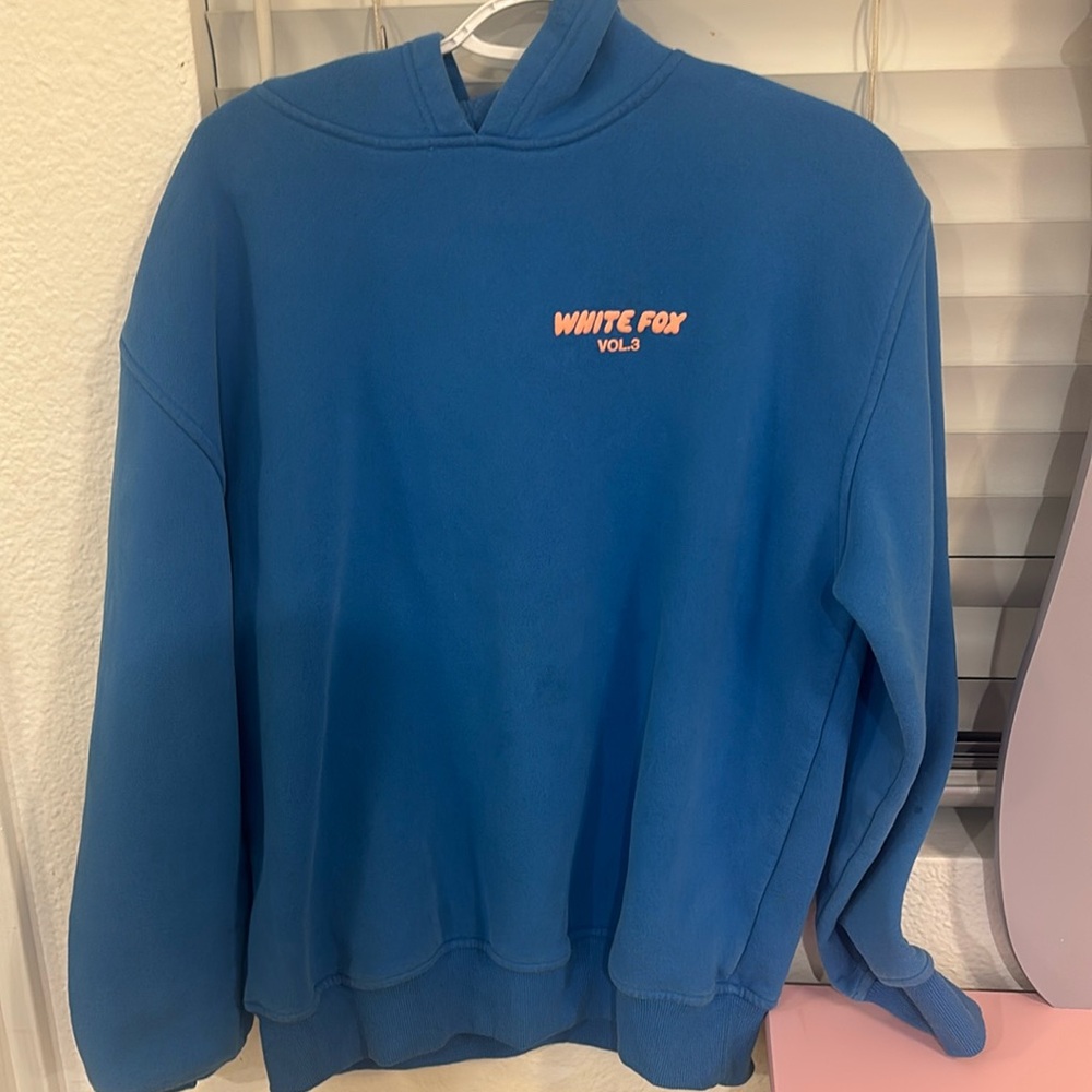 White fox hoodie